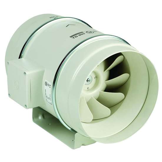 Bild von Rohreinbauventilator TD 250/100, 230V. Zwei Geschwindigkeitsstufen. (Soler und Palau)