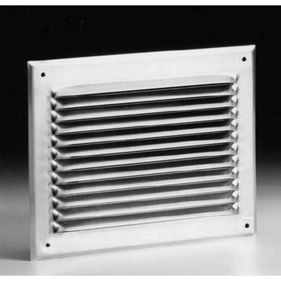 Image sur Grille pare pluie en aluminium WH 500x300mm, sans moustiquaire.