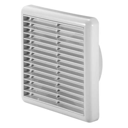 Bild von Kunststoff-Ventilationsgitter G160, 190x190mm Weiss.