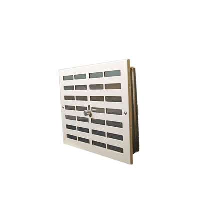 Bild von Ventilationsgitter 1561 140x140mm mit Rahmen RAL 9010.