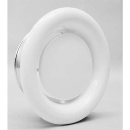 Grille de ventilation en plastique 1515RRP, 150x150 mm, blanc, sans  moustiquaire. Réglable.