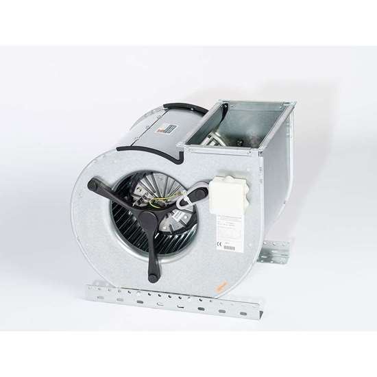 Bild von Radialventilator 230V, D670/EM 35. Doppelseitig saugend. Mit EC-Motor und vorwärts gekrümmten Schaufeln (Fischbach)