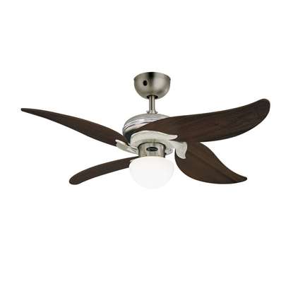 Image de Ventilateur de plafond Jasmine, Ø 105cm étain foncé/chrome (Westinghouse) avec télécommande