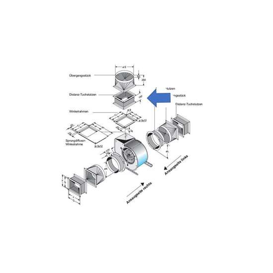 Image sur Manchon d'ecartement pour côté d'extraction. Pour CE 990, CE9-090. (Fischbach)