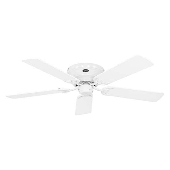 Immagine di Ventilatore da soffitto Classic Flat III, bianco laccato Ø 132cm. (Casafan)