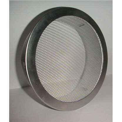 Image de Grille de ventilation ERAF en aluminium Ø 150mm, manchon 45mm, moustiquaire en aluminium.