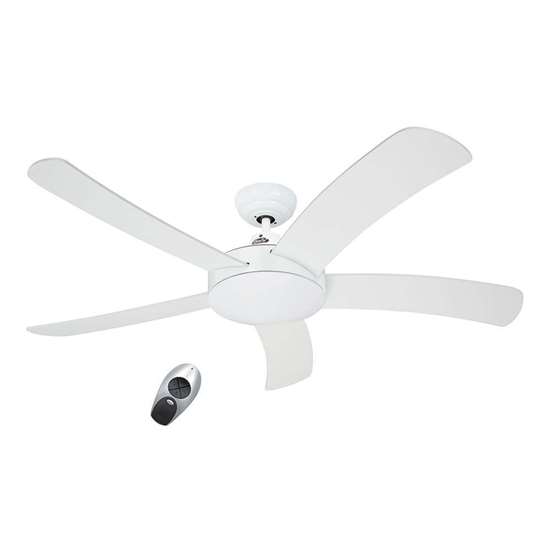 Image sur Ventilateur de plafond Falcetto 132 WE blanc Ø 132 cm. Hélices blanc avec télécommande