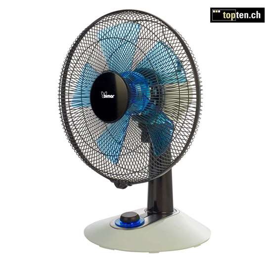 Image sur Ventilateur de table VT355 Silente noir/bleu Ø 30cm.