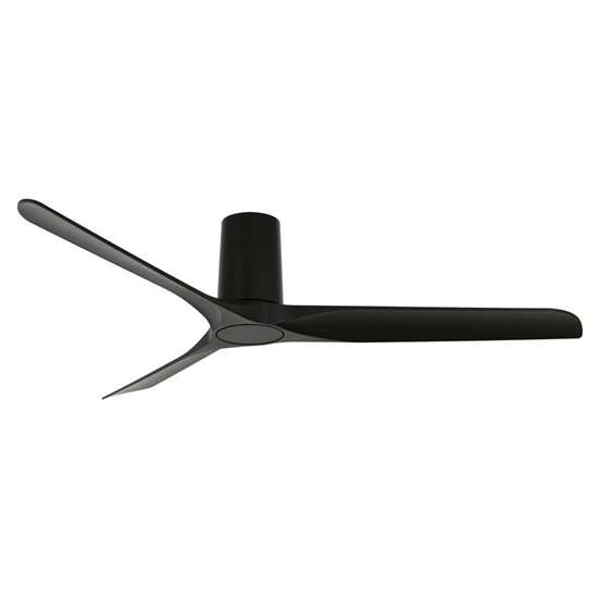 Image sur Ventilateur de plafond Londo BLK, Ø 132cm.  (6 vitesses) - Marque: Lucci Air - Boîtier: noir, 3 hélices en noir - Diamètre: 132cm, Moteur 35 W, Mode été/hiver - Beacon Lighting.